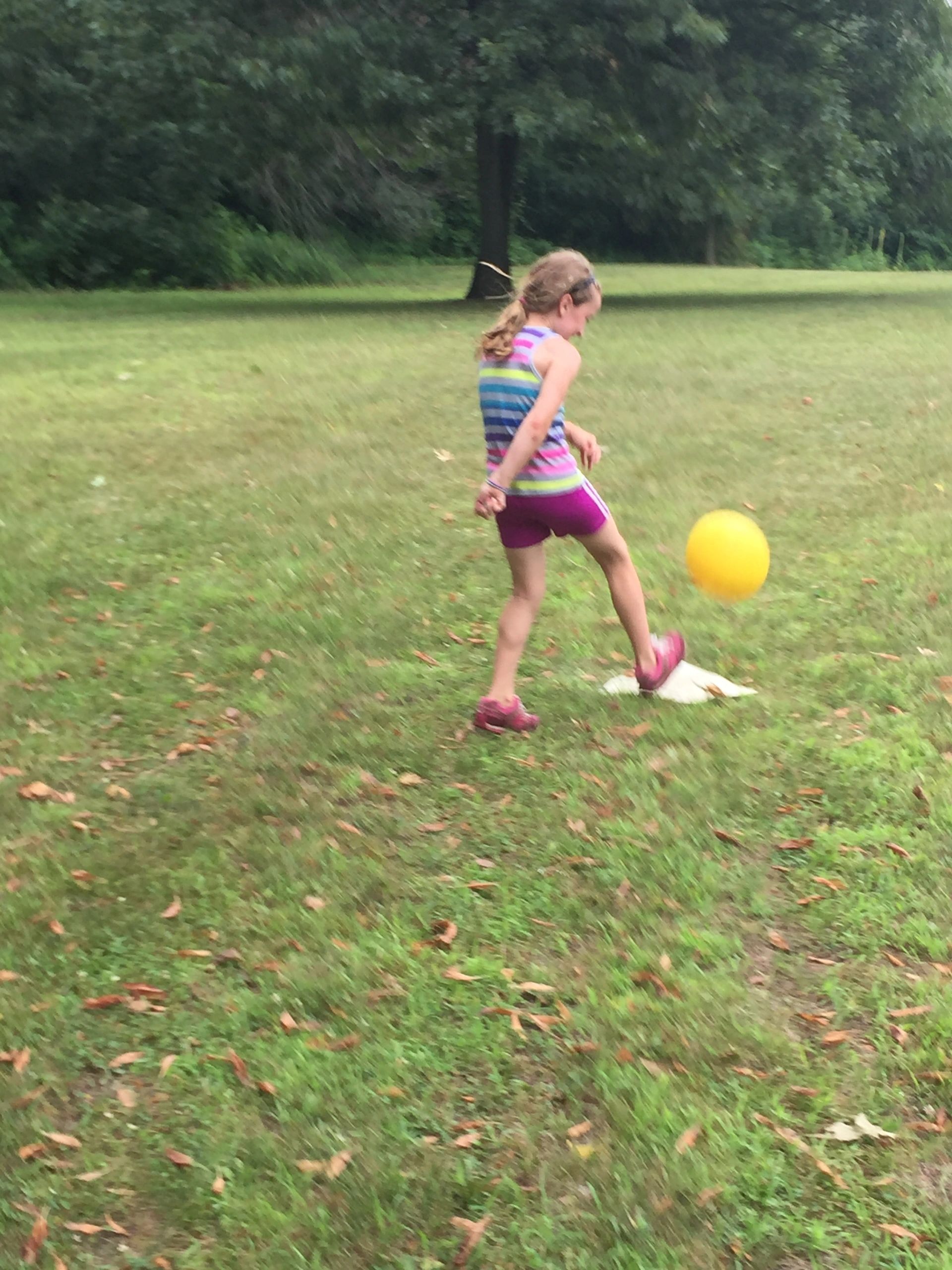 Outdoor play at camp